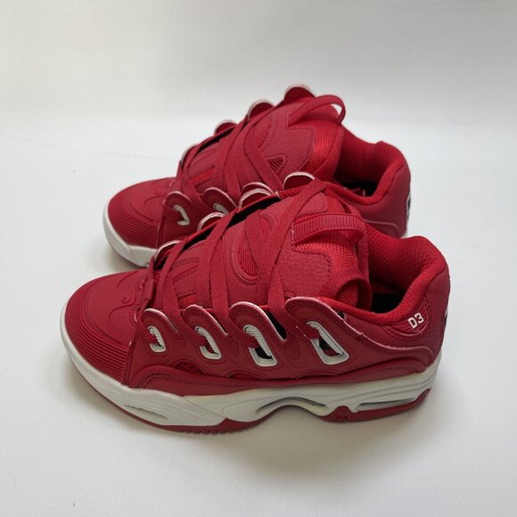 OSIRIS 1141-2857 D3 2001 Men's 4 (5.5 wom) Red/Rizing/Sun Synthetic Skate Shoe - Picture 4 of 12